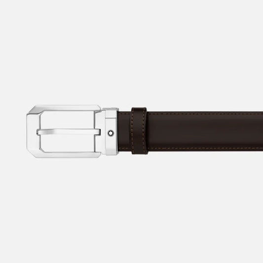Montblanc omkeerbare riem van zwart/bruin leer 30 mm 116579