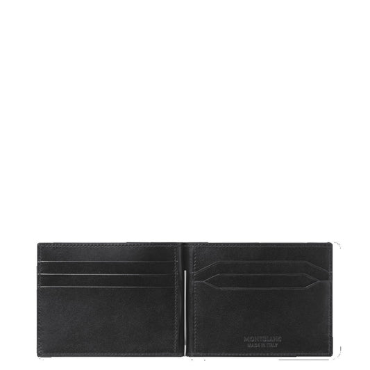Montblanc Meisterstück Portemonnee 6cc met Geldclip Zwart 198313