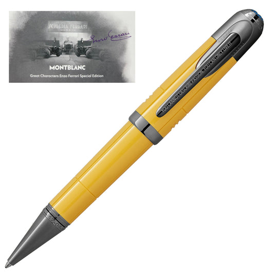 Montblanc Great Characters Enzo Ferrari Special Edition Modena Gele Balpen 130663