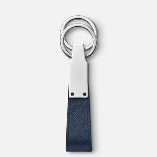 Montblanc Sartorial sleutelring met inktblauwe lus 131735
