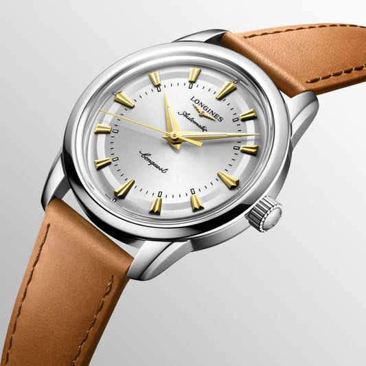 Longines Conquest Heritage 38mm zilverkleurig automatisch stalen horloge L1.649.4.72.2