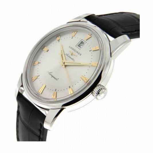 Longines horloge Conquest Heritage 40mm zilver automatisch staal L1.645.4.75.4