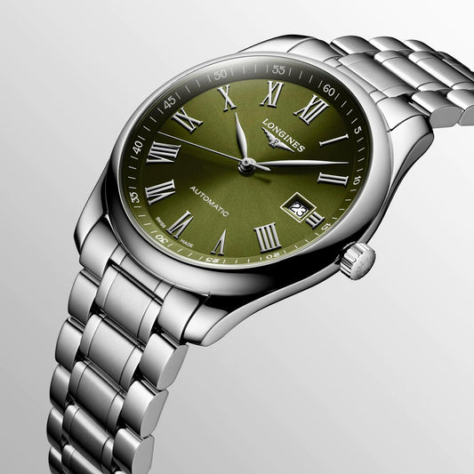 Longines Master Collection 40mm Groen Automatisch Stalen Horloge L2.793.4.09.6