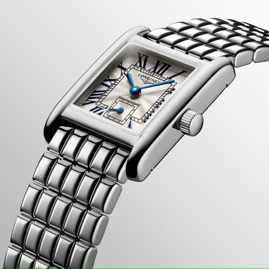 Longines Mini Dolcevita horloge 21,5x29mm zilverkleurig quartz staal L5.200.4.71.6