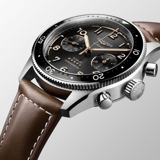 Longines Spirit Flyback 42mm Automatisch Stalen Horloge L3.821.4.53.2