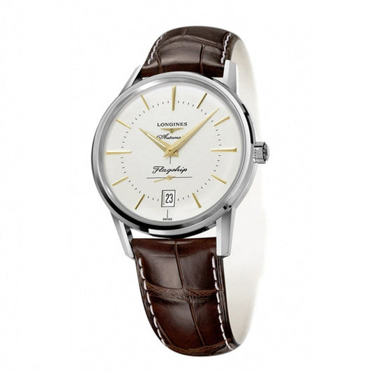 Longines herenhorloge Flaghsip Heritage 38,5mm automatisch staal L4.795.4.78.2
