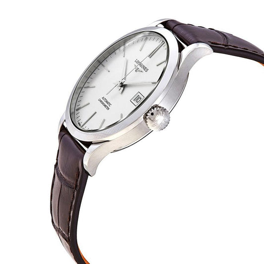 Longines Record Collection 38,5 mm automatisch stalen herenhorloge L2.820.4.72.2