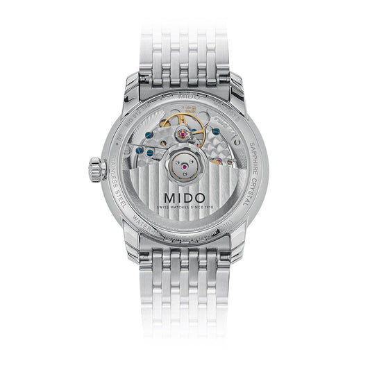 Mido Baroncelli Heritage Lady 33mm Wit Automatisch Stalen Horloge M027.207.11.016.00