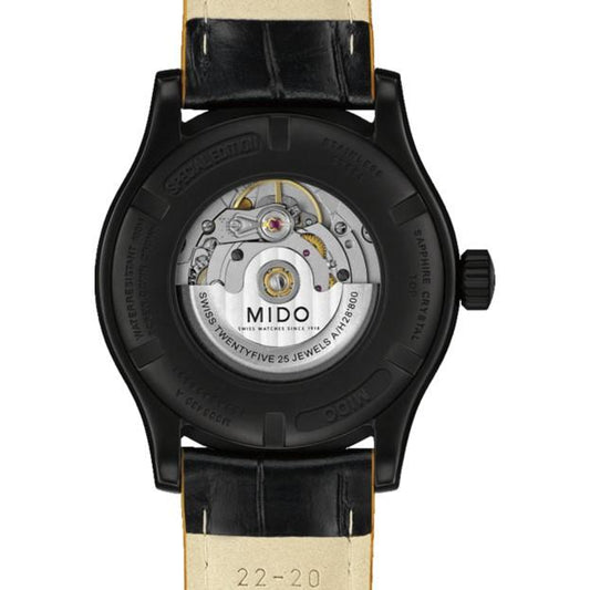 Mido Multifort speciale editie horloge van zwart staal M005.430.36.051.80