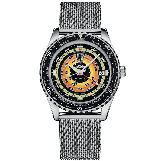 Mido horloge Ocean Star Decompression Worldtimer Special Edition 40mm zwart automatisch staal M026.829.17.051.00
