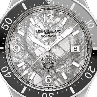 Montblanc horloge 1858 Iced Sea Automatisch Datum 41mm grijs automatisch staal 130793
