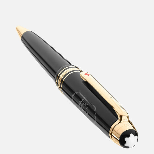 Montblanc Midsize balpen Meisterstück Around the World in 80 Days donkergrijs 128380
