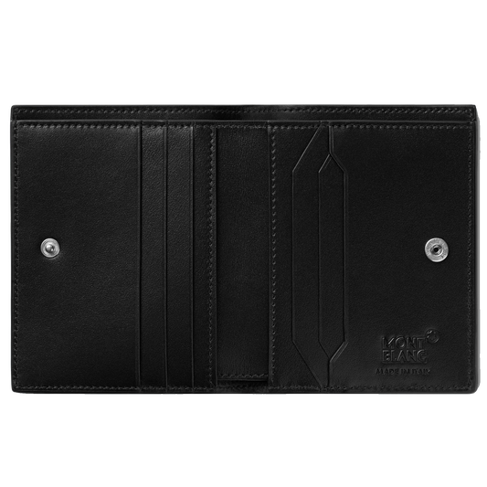 Montblanc Meisterstück Compact Portemonnee 6cc Zwart/Rood 129679