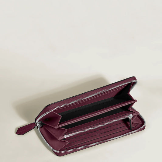Montblanc Sartorial 12cc portemonnee met ritssluiting Cassis 199372