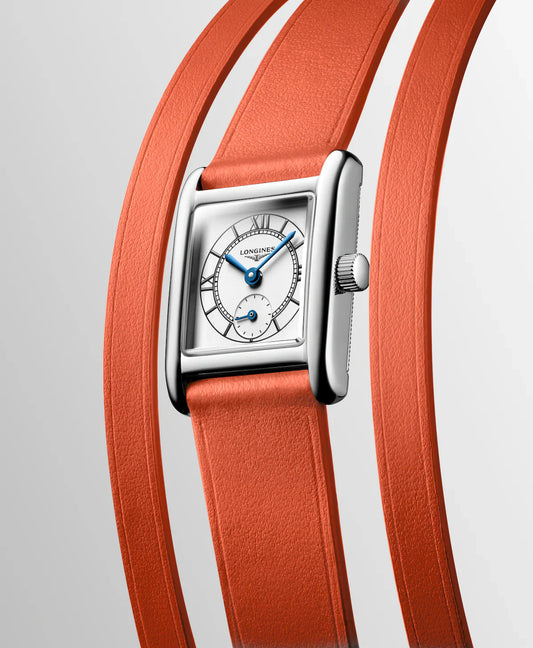 Longines Mini Dolcevita horloge 21,50 x 29,00 mm zilverkleurig quartz staal L5.200.4.75.8