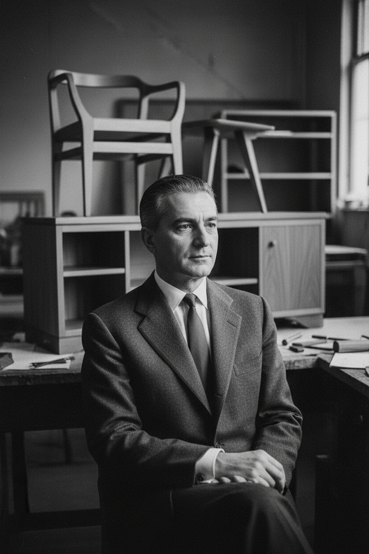 Ritratto editoriale di Edmondo Palutari, designer italiano del modernismo mid-century — Dario Raia Vintage & Design