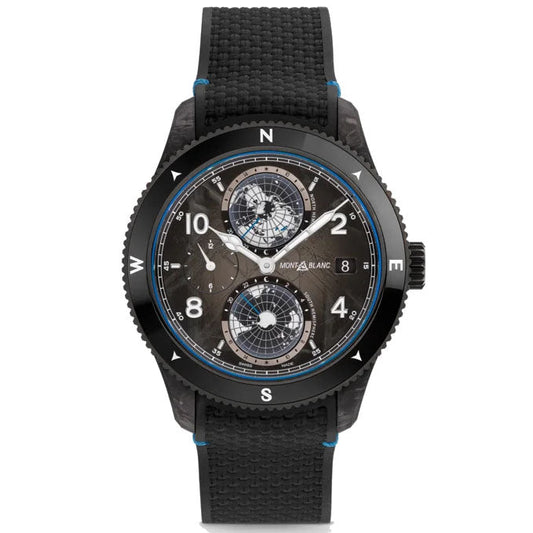 Montblanc 1858 Geosphere Carbo₂ 0 Oxygen Limited Edition 1969 stuks 43 mm Zwart Automatisch Horloge 132300