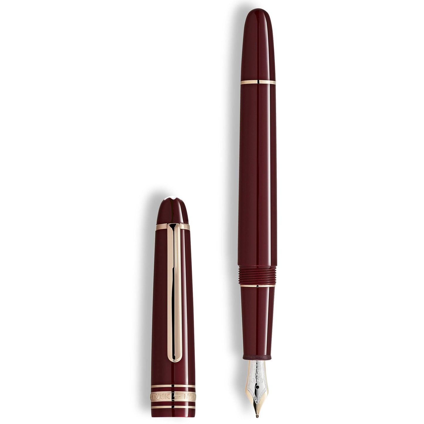 Montblanc vulpen Meisterstück bordeaux klassiek punt M 133014
