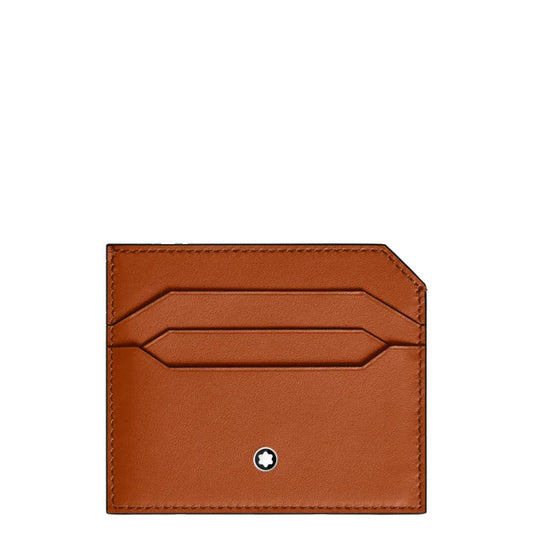 Montblanc kaarthouder met 6 vakken, zachtroestkleurig, modelnummer 198754