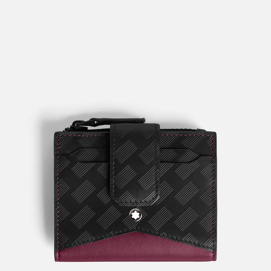 Montblanc portemonnee 6 vakken mini Extreme 3.0 zwart/cassis 199416