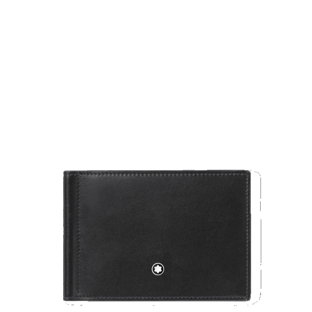 Montblanc Meisterstück Portemonnee 6cc met Geldclip Zwart 198313