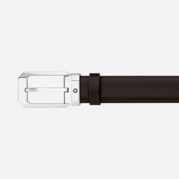 Montblanc omkeerbare riem van zwart/bruin leer 30 mm 116579