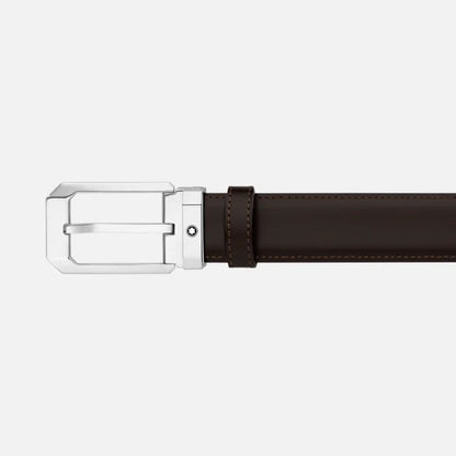 Montblanc omkeerbare riem van zwart/bruin leer 30 mm 116579