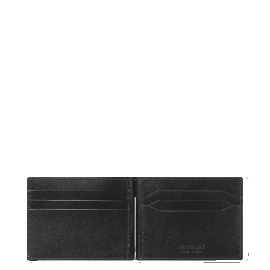 Montblanc Meisterstück Portemonnee 6cc met Geldclip Zwart 198313