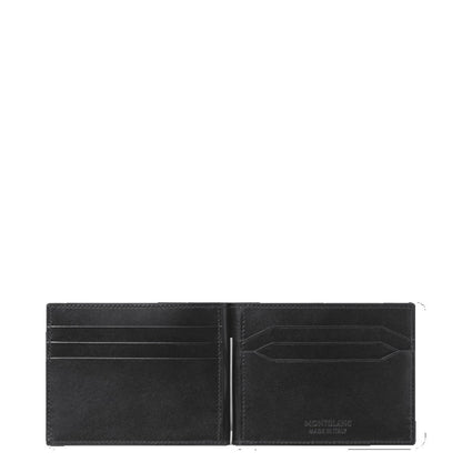 Montblanc Meisterstück Portemonnee 6cc met Geldclip Zwart 198313