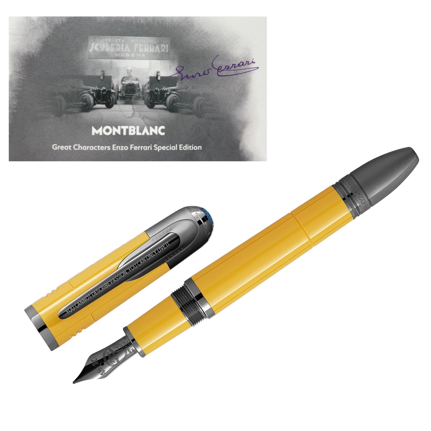 Montblanc Great Characters Enzo Ferrari Special Edition vulpen Modena Geel 130661