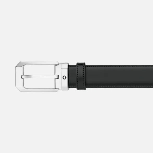 Montblanc omkeerbare riem van zwart/bruin leer 30 mm 116579