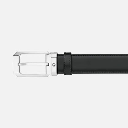 Montblanc omkeerbare riem van zwart/bruin leer 30 mm 116579