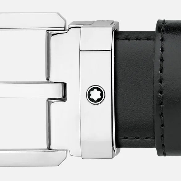 Montblanc omkeerbare riem van zwart/bruin leer 30 mm 116579