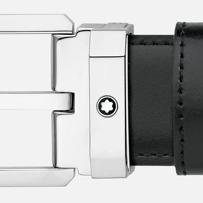 Montblanc omkeerbare riem van zwart/bruin leer 30 mm 116579