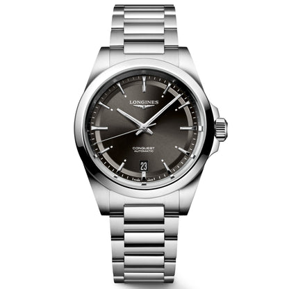 Longines horloge Conquest 38mm zwart automatisch staal L3.720.4.52.6