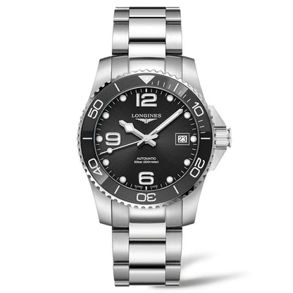 Longines horloge Hydroconquest 39mm zwart automatisch staal