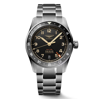 Longines orologio Spirit Zulu Time 39mm antracite automatico titanio L3.802.1.53.6