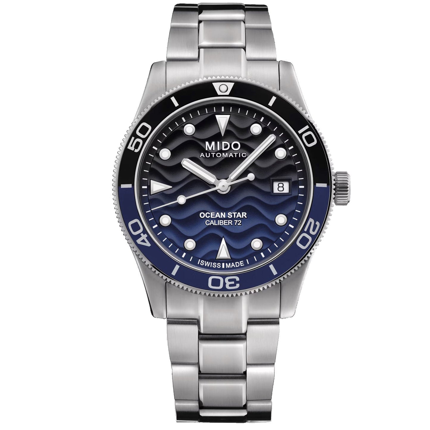 Mido Ocean Star 39mm Blauw Automatisch Stalen Horloge M026.907.11.041.00