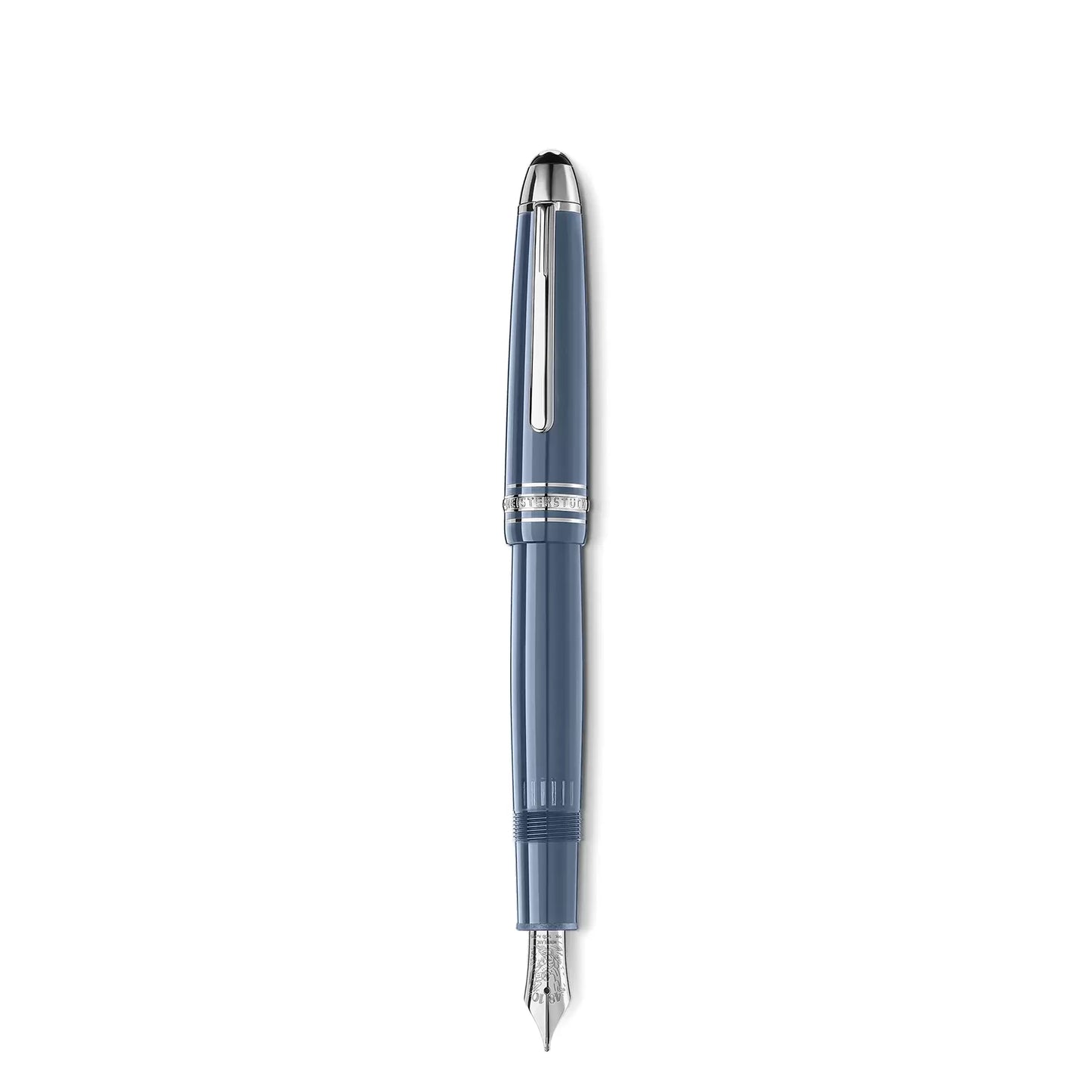 Montblanc vulpen Meisterstück Glacier LeGrand blauw punt M 129393
