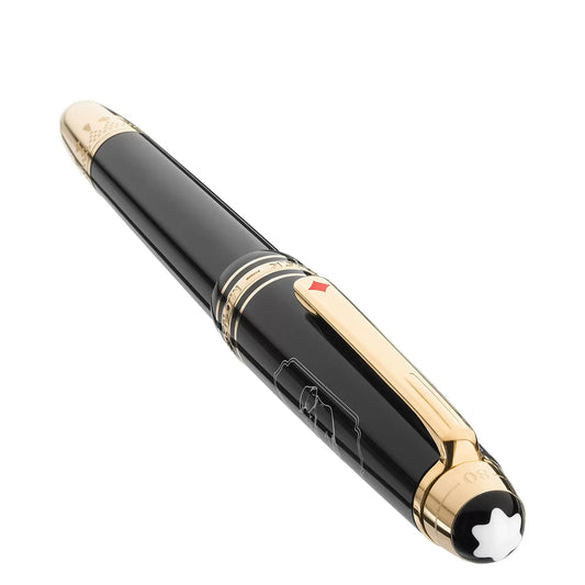 Montblanc penna stilografica Meisterstück Around The World in 80 days anthracite punta M 128472