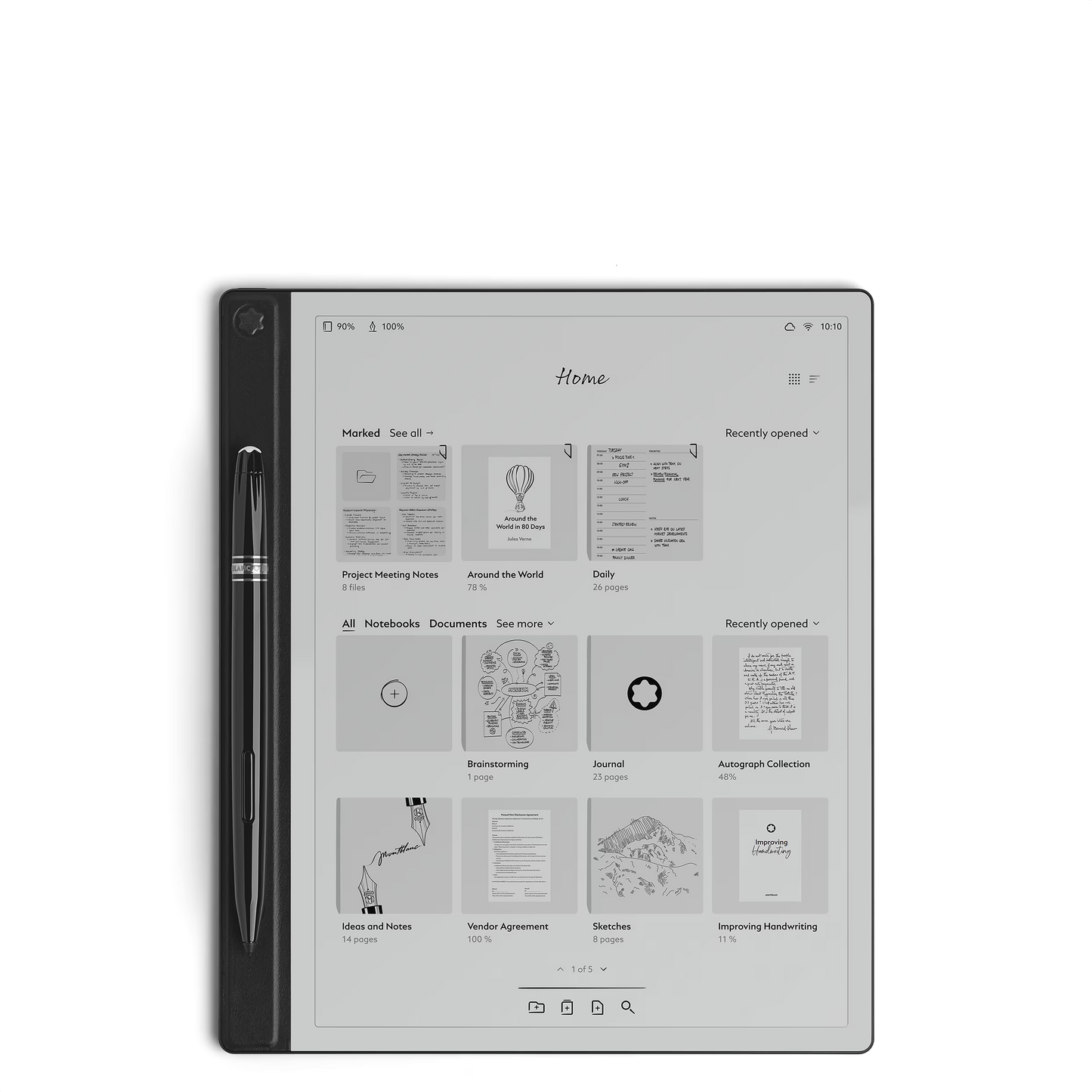 Montblanc Digitaal Papier zwart 135010