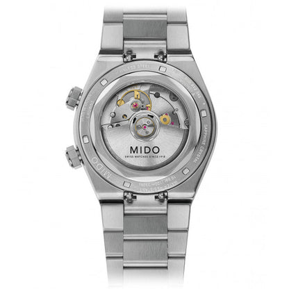 Mido horloge Multifort 8 Two Crowns 38,4 x 40mm grijs automatisch staal M047.507.11.081.00