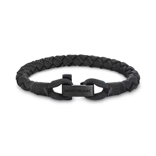 Montblanc armband met zwarte T-sluiting, maat M 130861 63