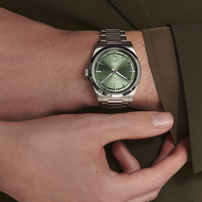 Longines horloge Conquest 2023 41mm groen staal automatisch L3.830.4.02.6