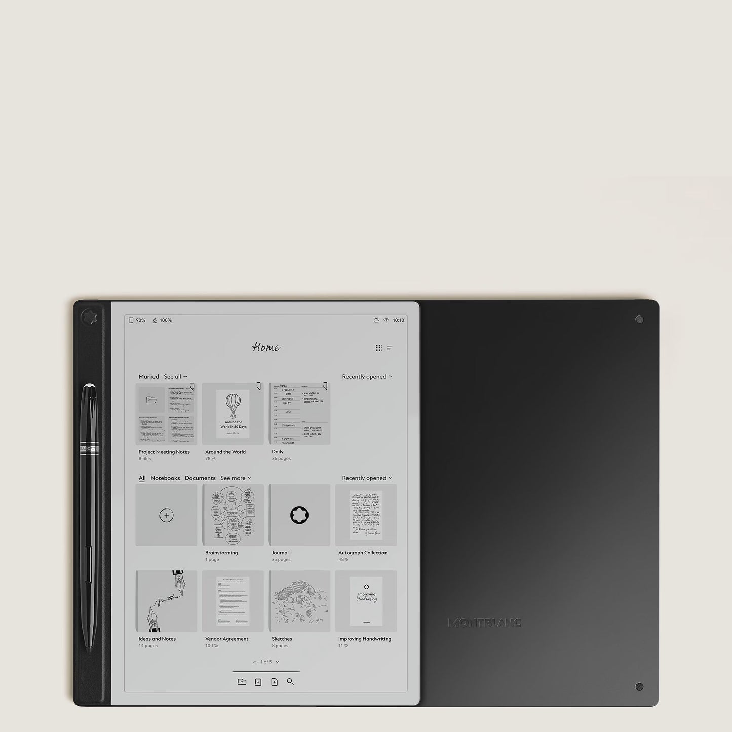 Montblanc Digitaal Papier zwart 135010
