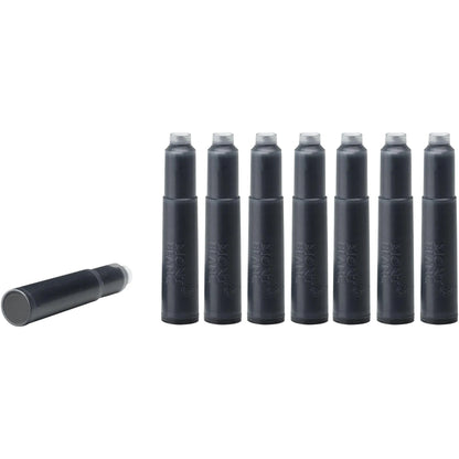 Sei cartucce inchiostro montblanc cartucce mystery black nero con finitura opaca e cappucci argento assaporate l’atmosfera
