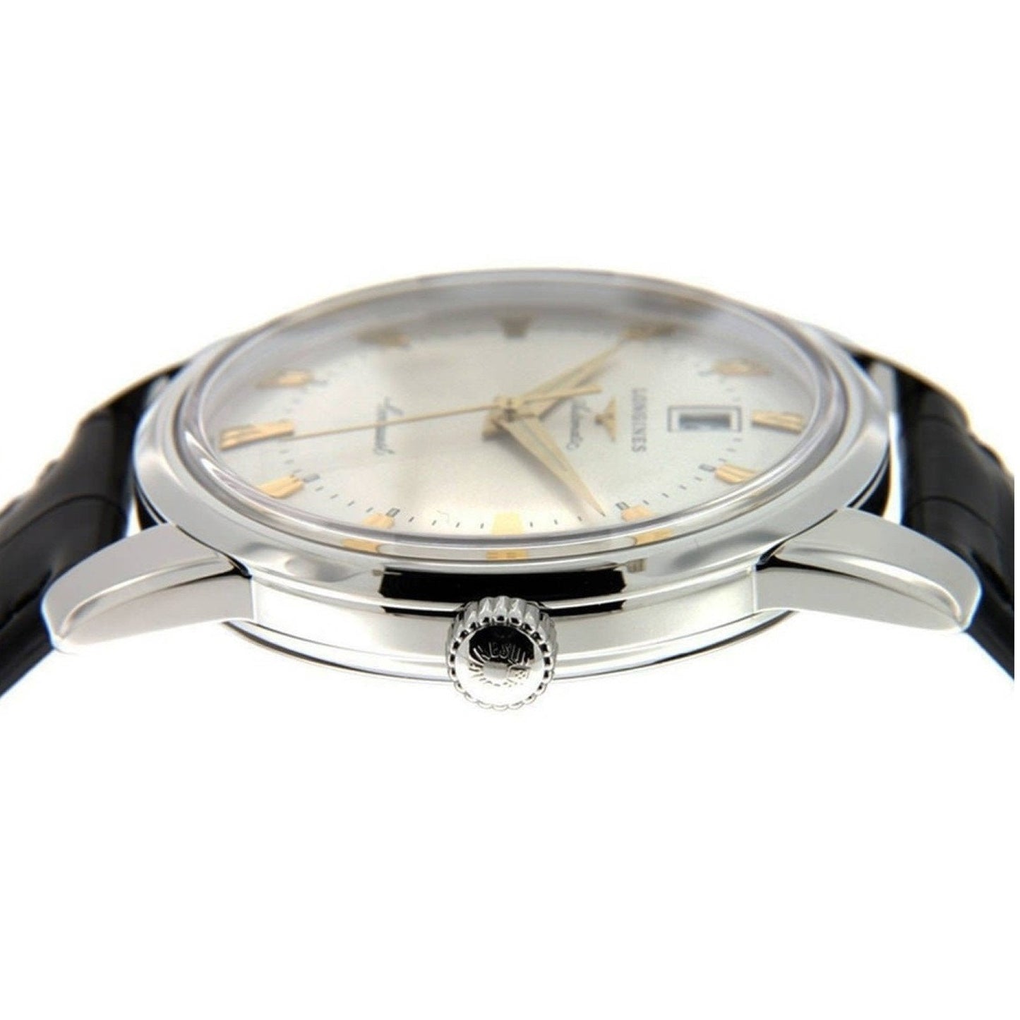 Longines horloge Conquest Heritage 40mm zilver automatisch staal L1.645.4.75.4
