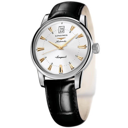 Longines horloge Conquest Heritage 40mm zilver automatisch staal L1.645.4.75.4
