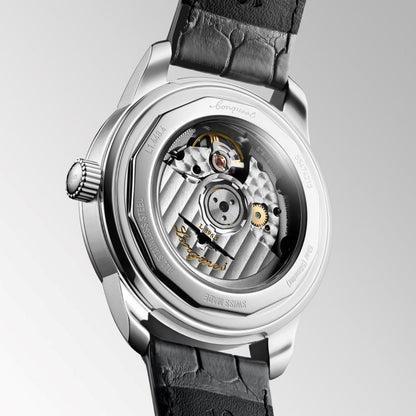 Longines Conquest Heritage Central Power Reserve 38mm Antraciet Automatisch Stalen Horloge L1.648.4.62.2