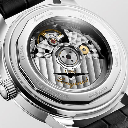 Longines Conquest Heritage Central Power Reserve 38mm Antraciet Automatisch Stalen Horloge L1.648.4.62.2